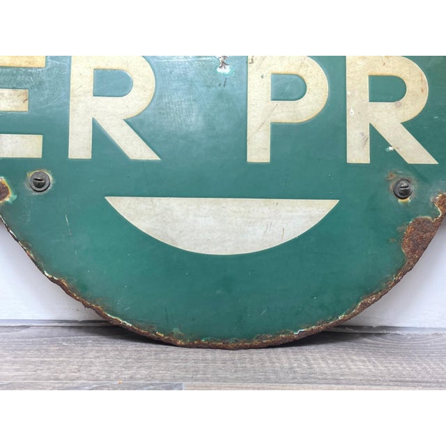 Original 1940's Mid Century Southern Railway Enamel Target Sign “Dover Priory” – British Railwayana For Sale - Image 6 of 12