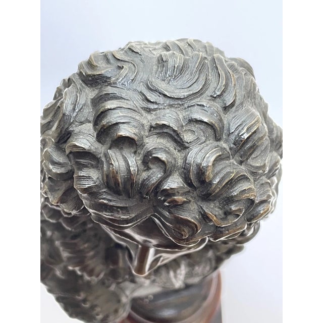 Traditional French 19th Century Bronze Model Bust of Louis XIV Sculpture For Sale - Image 9 of 12