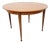 Vintage Scandinavian Style Round Teak Dining Table with Extension, 1960s For Sale