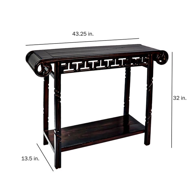 1950s Vintage Cambodian Lute Top Console For Sale - Image 11 of 13