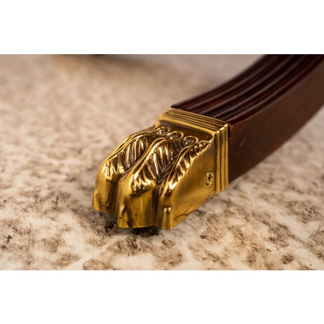 Henkel Harris Model 5241 Mahogany Banded Inlaid Oval Coffee Table For Sale - Image 10 of 12