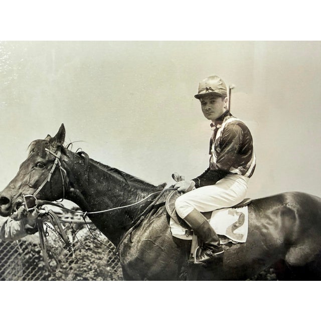 Photography Vintage Original Bert Morgan Royal Ruby Jamaica Horse Racing Jockey Photograph For Sale - Image 7 of 13