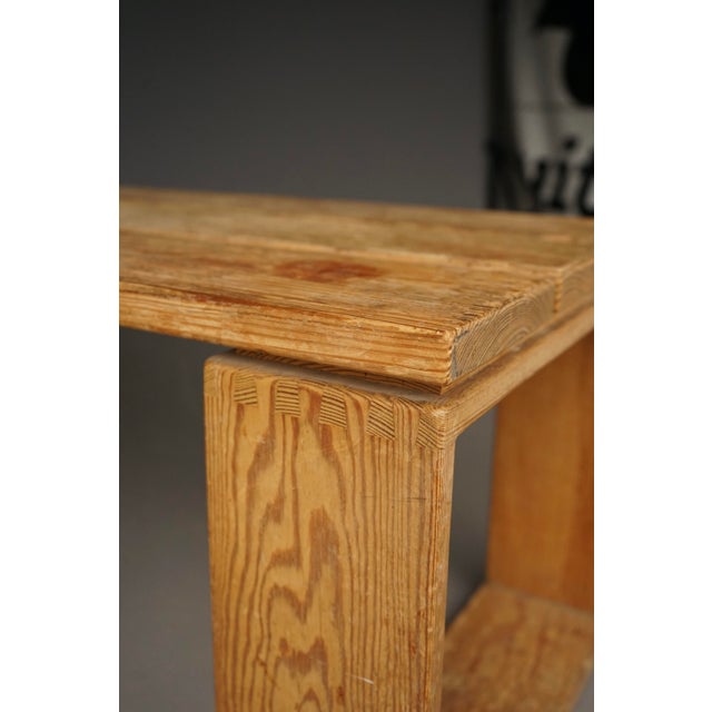 Vintage Scandinavian Pine Bench, 1960s For Sale - Image 10 of 15