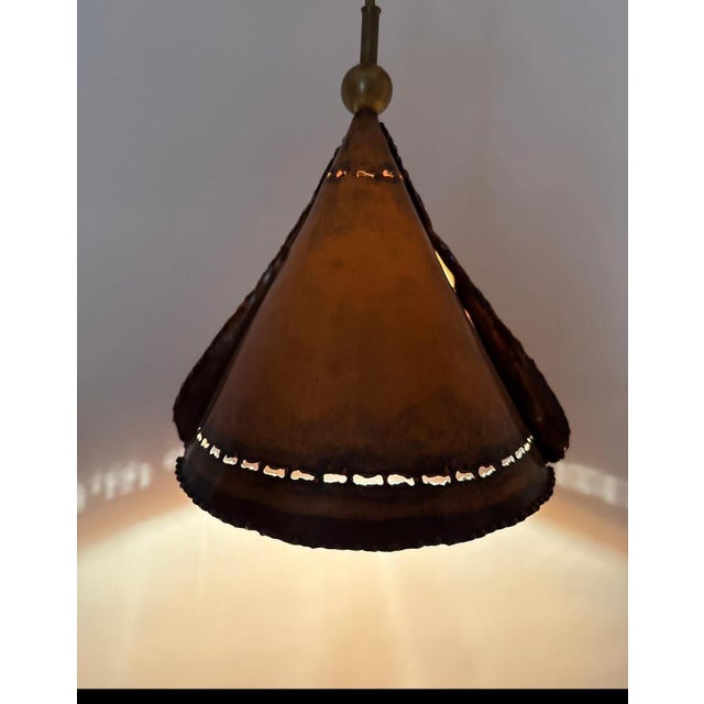 Brutalist Copper Lamps from Koch & Söhne, Germany, 1970s, Set of 3 For Sale - Image 4 of 17