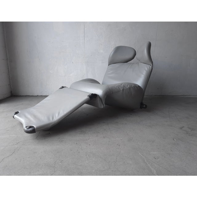 Gray 1980's "Wink" Lounge Chair by Toshiyuki Kita for Cassina For Sale - Image 8 of 16