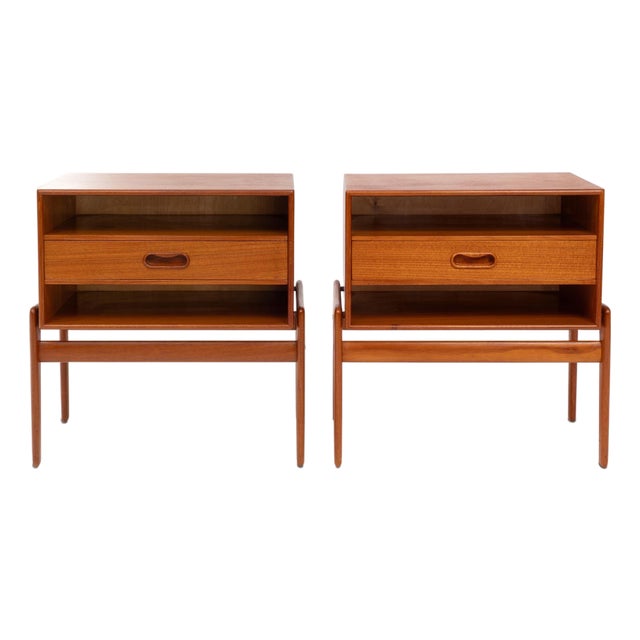 Vintage 1960s Arne Vodder Teak Side Tables for Vamo Sonderborg - Pair For Sale