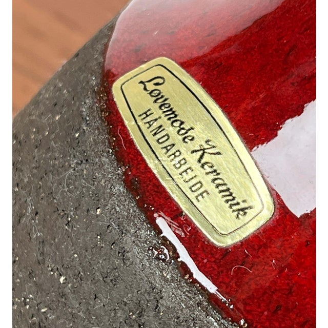 Mid-Century Modern Danish Studio Pottery Vase from Lovemose, 1960s For Sale - Image 10 of 14