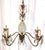 This ornate 5-light chandelier is estimated to be from the mid 20th century and of the Hollywood Regency style. It...