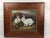 Vintage Rabbit Oil Painting in Brown, Cream & Green With Carved Gilt Wood Frame For Sale - Image 13 of 14