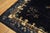 1920s Black Background Color With Floral Design Antique Chinese Peking Rug For Sale - Image 9 of 12