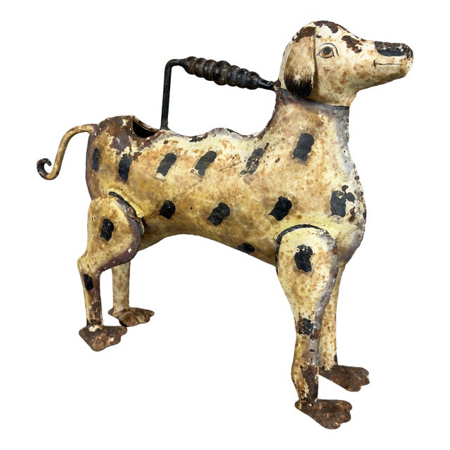 Artigianale, Watering Can Dog Sculpture, 1950s, Iron For Sale