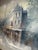 Textile Large 60x48 Vintage Vanguard Studios Lee Reynolds Textured Chicago Cityscape Impasto Oil Painting, Mid-Century Modern For Sale - Image 7 of 12