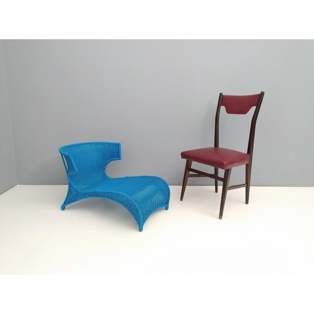 Modern Sky Blue Low Lounge Chair by Monika Mudler for Ikea, 2001 For Sale - Image 3 of 11