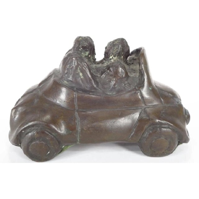 John Kearney, 1924-2014, "Auto w/4 Passengers", Bronze, signed and dated "J. Kearney Roma '68." From the estate of Dr....