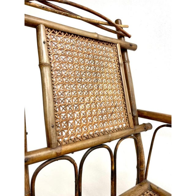 1960s Vintage Bamboo Armchair, 1960s For Sale - Image 5 of 6