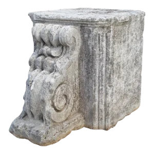 Antique Chateau Column Base or Architectural From Dijon, France, Circa 1750