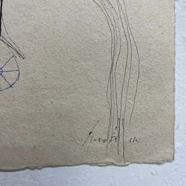 Paper 2011 Original Modern Art From Oaxaca Ink Drawing Mexico For Sale - Image 7 of 11