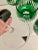Early 21st Century German Green Hand Cut Crystal Wine Goblets / Glasses - Set of 6 For Sale - Image 5 of 7