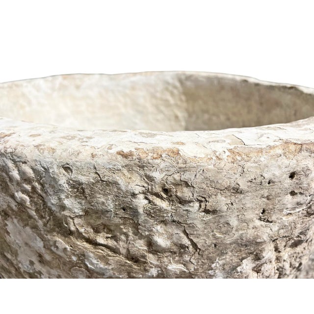 Vintage Rustic Stone Planter Bowl For Sale - Image 4 of 4