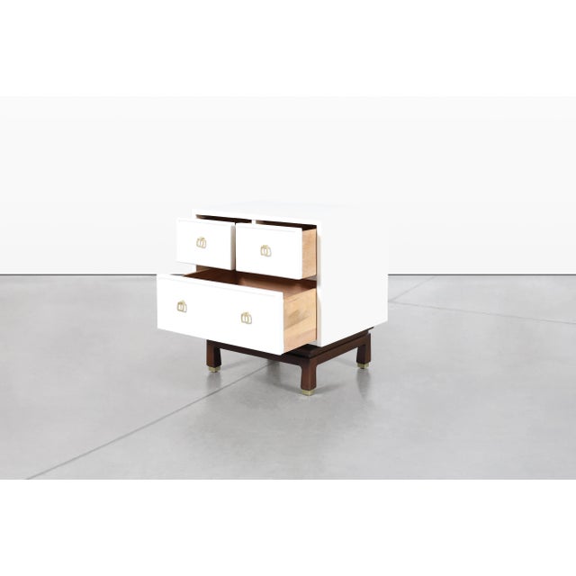 Mid-Century Asian Modern Lacquer Nightstands by American of Martinsville, 1950s For Sale - Image 10 of 13