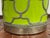 Anthropologie Lime Green Ceramic Filigree Table Lamp For Sale - Image 10 of 11