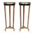 John Widdicomb Brass and Faux Marble Painted French Empire Stands - A Pair For Sale