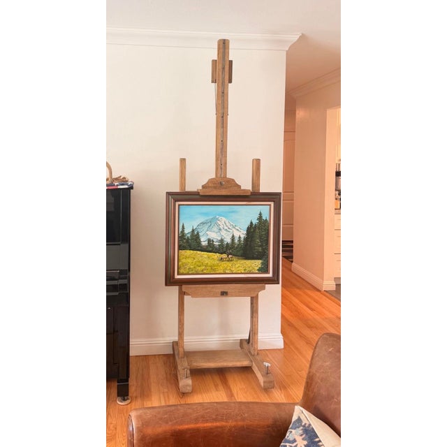 Beautiful solid wood easel from a sought-after retired RH collection. This Easel is extremely heavy due to its fine...