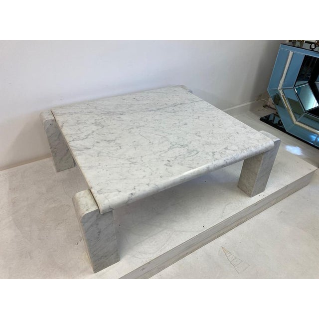 Italian Coffee Table in Carrara Marble from Skipper, 1970s For Sale - Image 9 of 14