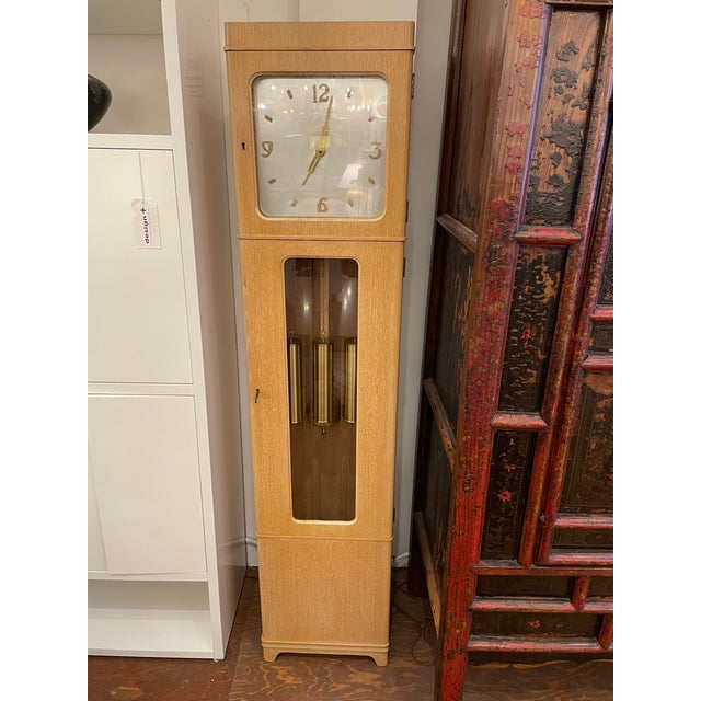 Mid 20th Century Hanson Clock Manufacturing Grandfather Clock Chairish
