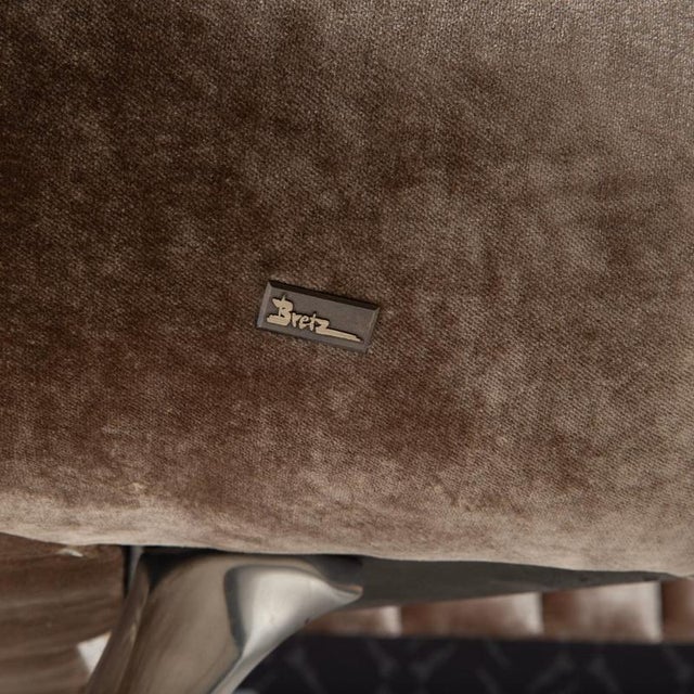 Gray Cloud 7 Fabric Bed in Silver Grey from Bretz For Sale - Image 8 of 13