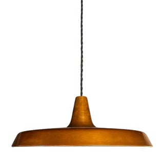 Vintage Danish Copper Pendant Lamp, 1960 For Sale