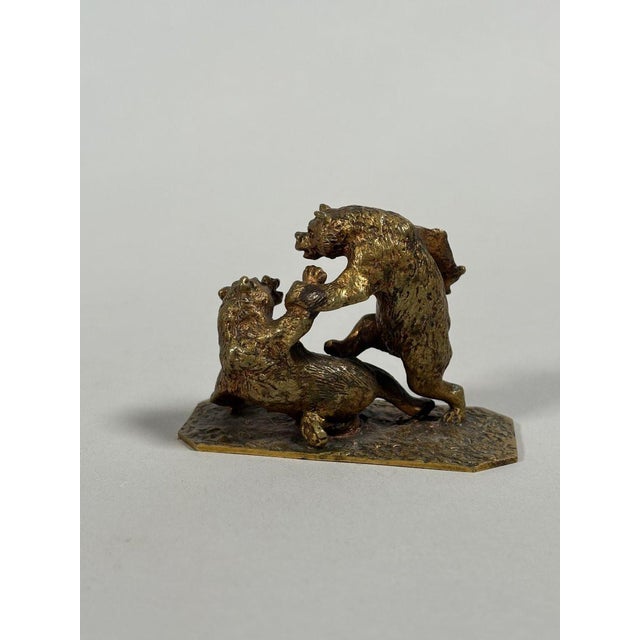 Christophe Fratin (1801–1864) "The Bear Fight" bronze sculpture, 19th century For Sale - Image 6 of 9