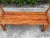 Wood Vintage 54” Split Bamboo Hall Bench With Woven Cane Ends For Sale - Image 7 of 12