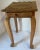 Mid-Century Modern Vintage Carved Cerused Solid Wood Drink or Side Table With Drawer For Sale - Image 3 of 11