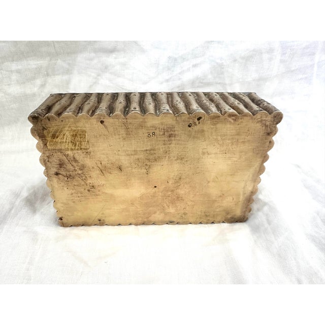 Vintage Brass Faux Bamboo Trinket Box For Sale - Image 4 of 7