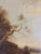 Wood Antique Dutch 19th C. Sunrise Over Water Landscape, Original Frame, Signed J. Wouters (?) For Sale - Image 7 of 18