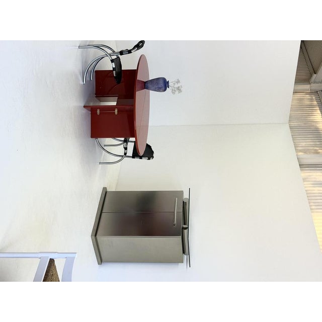 Postmodern Aluminum Bar Cabinet from Belgochrom, 1980s For Sale - Image 15 of 16