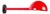 Postmodern Extendable Wall Lamp in Red Metal, 1970s For Sale