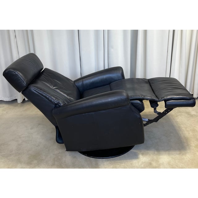 1990s 1990s Img Leather Recliner, Swivel Chair and Rocking Chair For Sale - Image 5 of 12