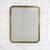 Late 20th Century Modern Wall Mirror by Milo Baughman for Thayer Coggin Brass Lamé Shape Frame For Sale - Image 14 of 18