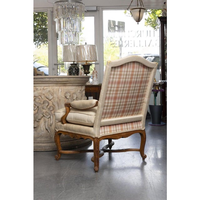 Early 20th Century One of an Identical Pair of French Louis XV Style Walnut Armchairs For Sale - Image 10 of 10