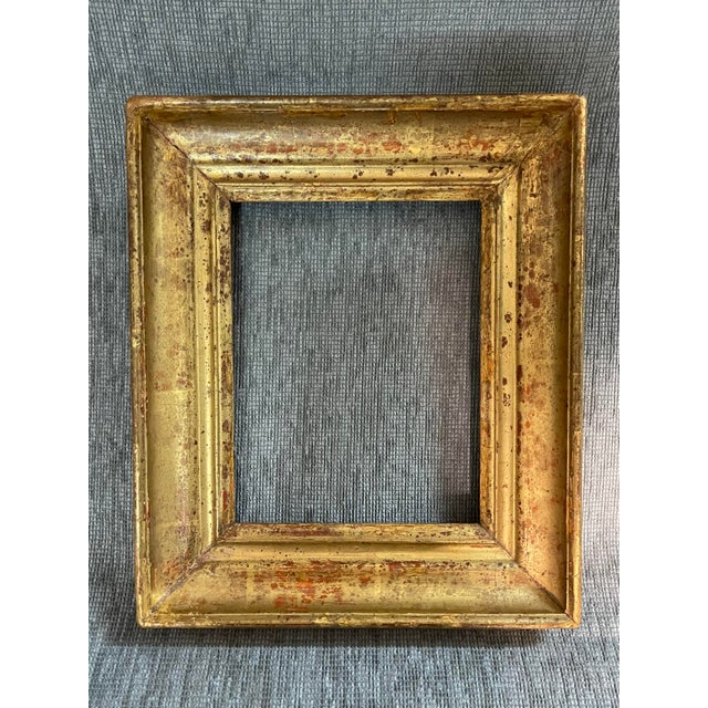 Gold 19th Century Golden Wooden Frame For Sale - Image 8 of 8