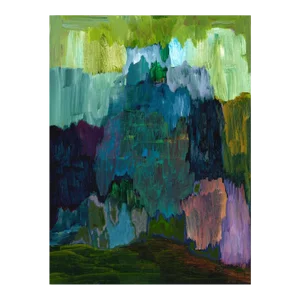 Contemporary Abstract Acrylic on Hahnemühle Paper Painting "P20.2024" by Antony Densham