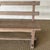Beige Vintage Elm Wood School House Bench For Sale - Image 8 of 11