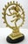 Asian 1970s Bright Brass Nataraja Dancing Shiva Sculpture on Wooden Base – 8" For Sale - Image 3 of 17