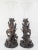 Rustic Pair of German Carved Black Forest Walnut Vases For Sale - Image 3 of 13