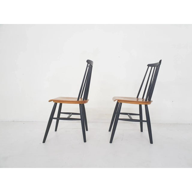 Set of Spindle Back Chairs, the Netherlands, 1960s For Sale - Image 4 of 10