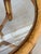 Vintage Round Rattan Side Table With Custom Glass Top For Sale In Naples, FL - Image 6 of 12