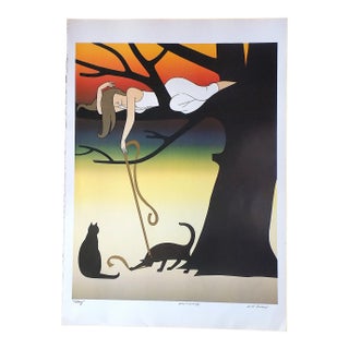Vintage 20th Century Signed/Titled Will Barnet Lithograph "Play" For Sale