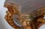 Italian Baroque Style Gilt Wood Console Table Faux Tortoiseshell For Sale - Image 9 of 12